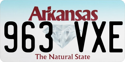 AR license plate 963VXE