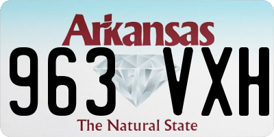 AR license plate 963VXH