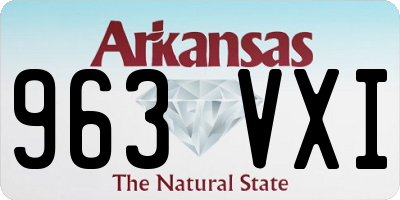 AR license plate 963VXI