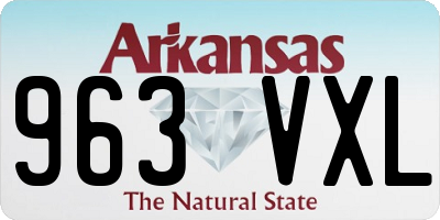 AR license plate 963VXL
