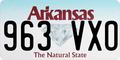 AR license plate 963VXO