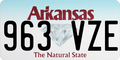 AR license plate 963VZE