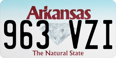 AR license plate 963VZI