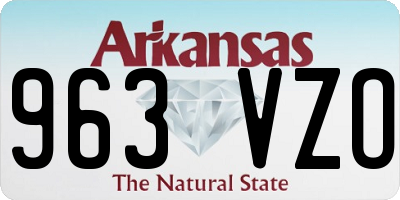 AR license plate 963VZO