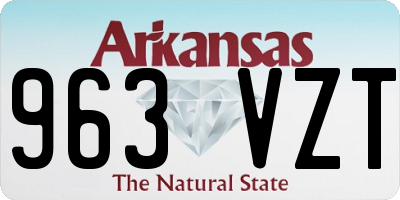 AR license plate 963VZT