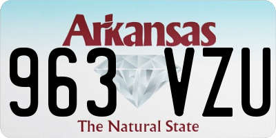 AR license plate 963VZU