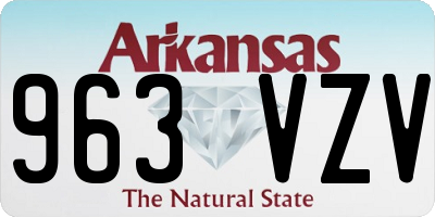 AR license plate 963VZV