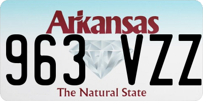 AR license plate 963VZZ