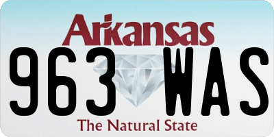 AR license plate 963WAS