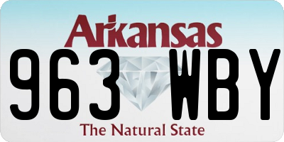 AR license plate 963WBY