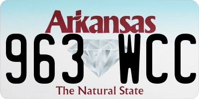 AR license plate 963WCC