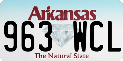 AR license plate 963WCL