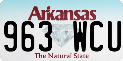AR license plate 963WCU