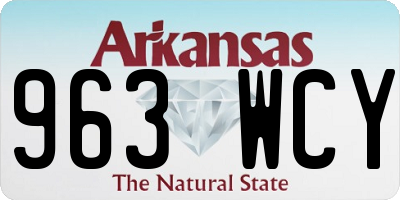 AR license plate 963WCY