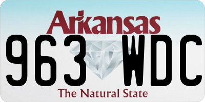 AR license plate 963WDC