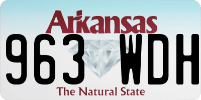 AR license plate 963WDH