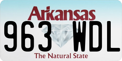 AR license plate 963WDL