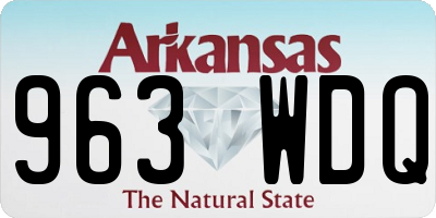 AR license plate 963WDQ