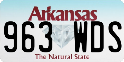 AR license plate 963WDS