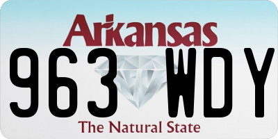 AR license plate 963WDY
