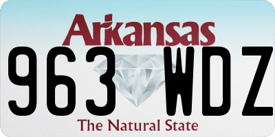 AR license plate 963WDZ