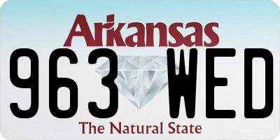 AR license plate 963WED