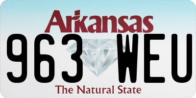 AR license plate 963WEU
