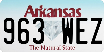 AR license plate 963WEZ