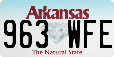 AR license plate 963WFE