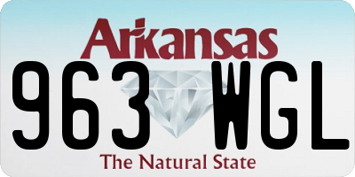 AR license plate 963WGL