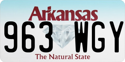 AR license plate 963WGY