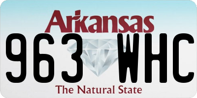 AR license plate 963WHC