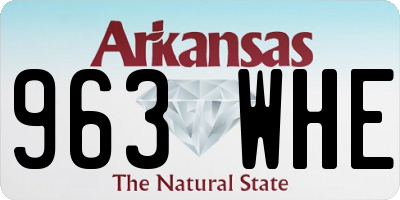 AR license plate 963WHE