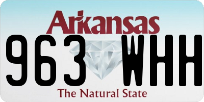 AR license plate 963WHH