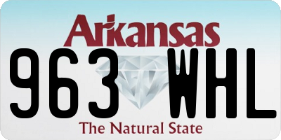 AR license plate 963WHL