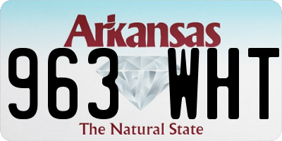 AR license plate 963WHT