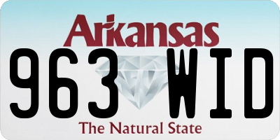 AR license plate 963WID