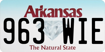 AR license plate 963WIE