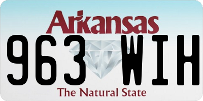 AR license plate 963WIH