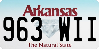 AR license plate 963WII