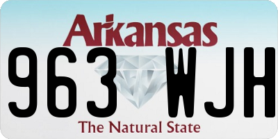 AR license plate 963WJH