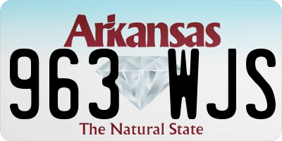AR license plate 963WJS
