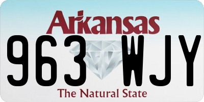 AR license plate 963WJY