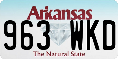 AR license plate 963WKD