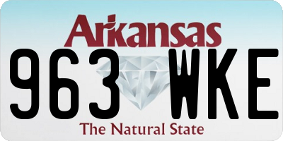 AR license plate 963WKE