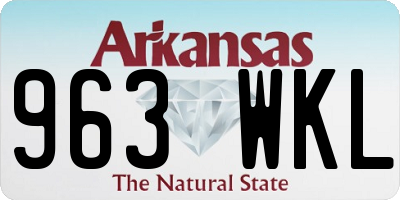 AR license plate 963WKL
