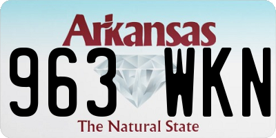 AR license plate 963WKN