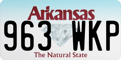 AR license plate 963WKP