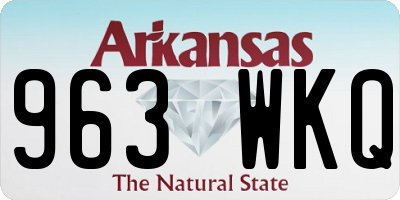 AR license plate 963WKQ
