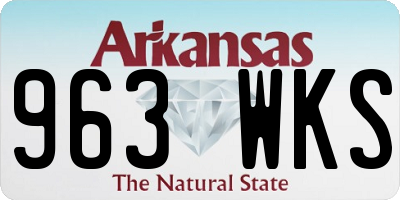 AR license plate 963WKS